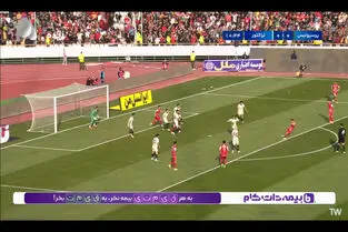 گل اول پرسپولیس به تراکتور