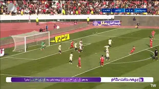 گل اول پرسپولیس به تراکتور