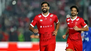 گل اول پرسپولیس به تراکتور