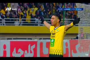 گل دوم سپاهان به پرسپولیس توسط مهدی لیموچی