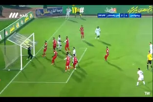 گل دوم مس رفسنجان به پرسپولیس