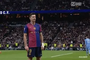 گل اول بارسلونا به رئال مادرید توسط لواندوفسکی