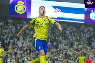 گل دوم النصر به استقلال توسط کریستیانو رونالدو