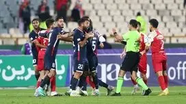 گل اول پرسپولیس به نساجی توسط اوستون اورونوف